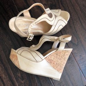 Aldo cork wedges